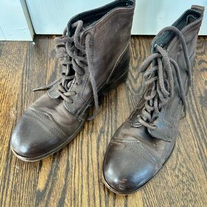 Frye workboot brown leather size 9D